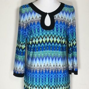 Easy Slip-On Dress w/Front Keyhole